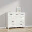 Armoire de rangement en métal blanc à 9 tiroirs avec tiroirs coulissants