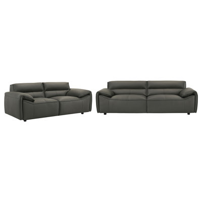 Hudson Graphite 2-piece Upholstered Sofa Set