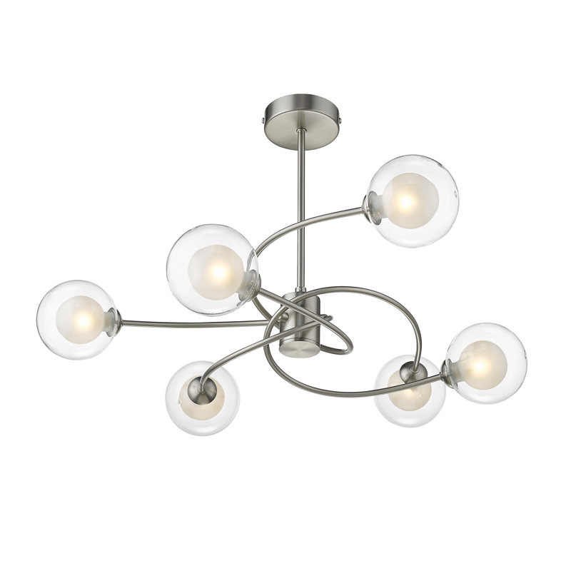 Joellen Glass Semi Flush Mount