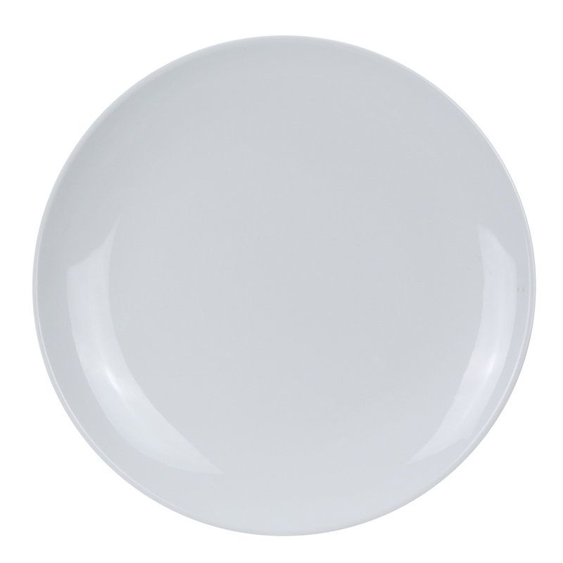 Assiette ronde à motif en mélamine coupe 
