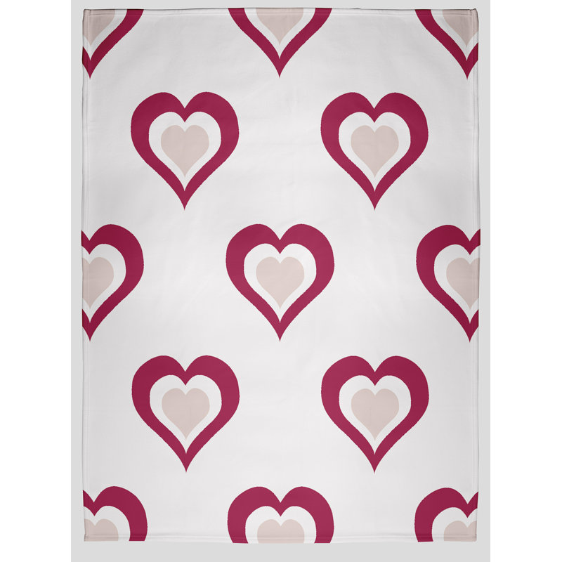  Couverture polaire Burnin Love, L 50 po x L 60 po, Rose audacieux