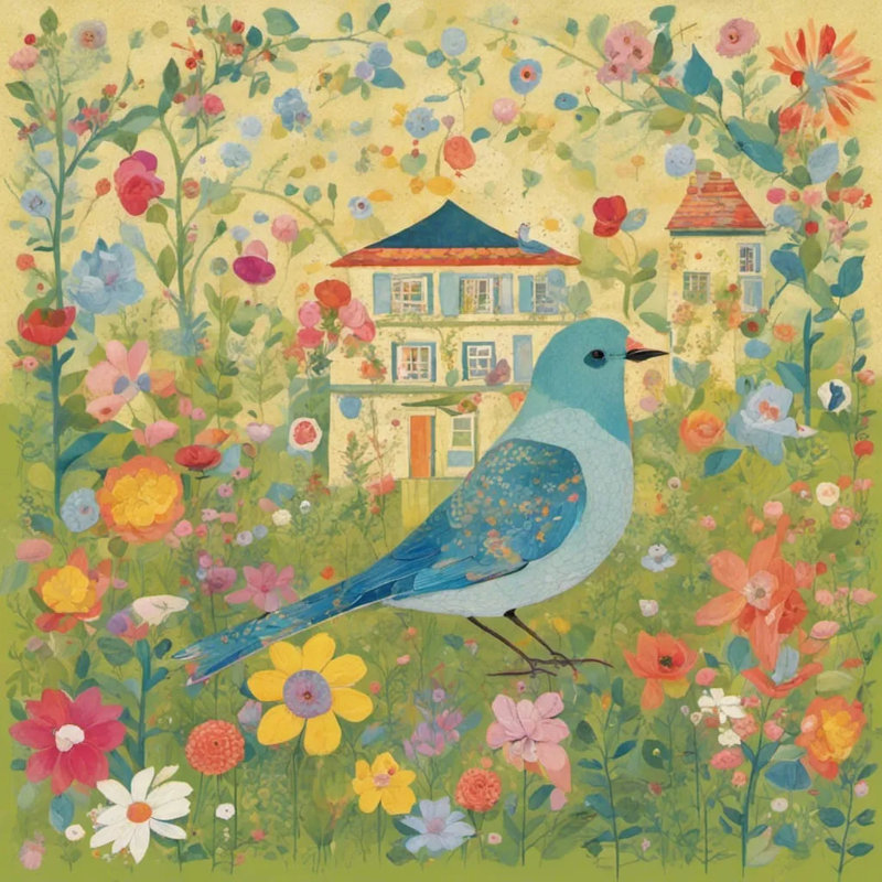 Art floral sur toile