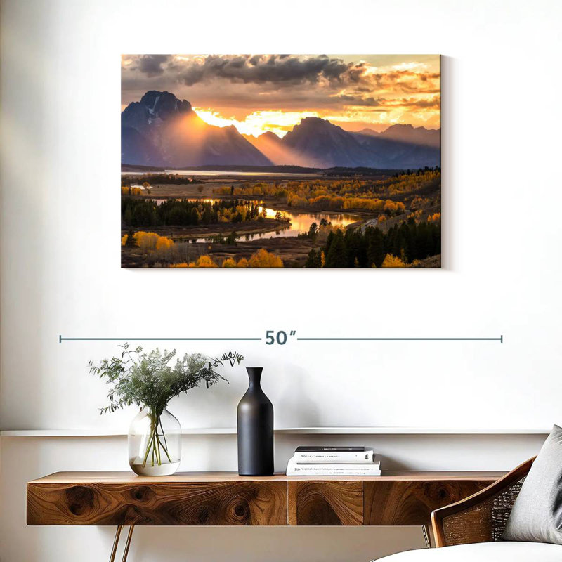 Alvord Grand Teton Panoramic View, 24" H x 36" W