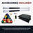 Hathaway Alpine 8-ft Outdoor Pool Table with Aluminum Frame and Waterproof, UV-Resistant Felt - Includes Accessories, White