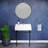 Claire 24" Ceramic Console Sink, White Basin Black Legs, with Overflow Drain SM-CS771-2145864752