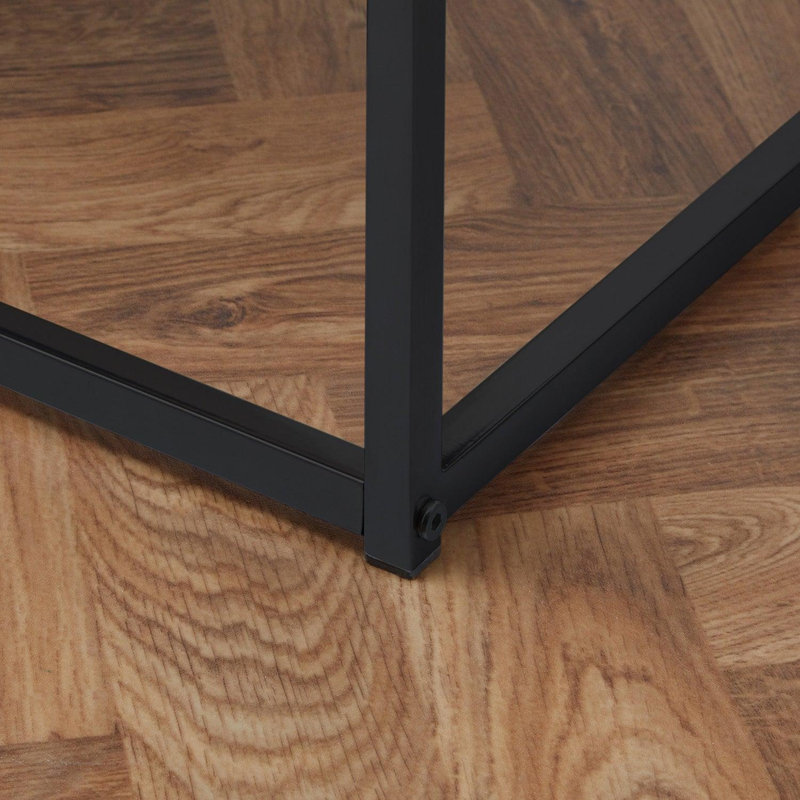 Kalyssa Frame End Table, Black, White