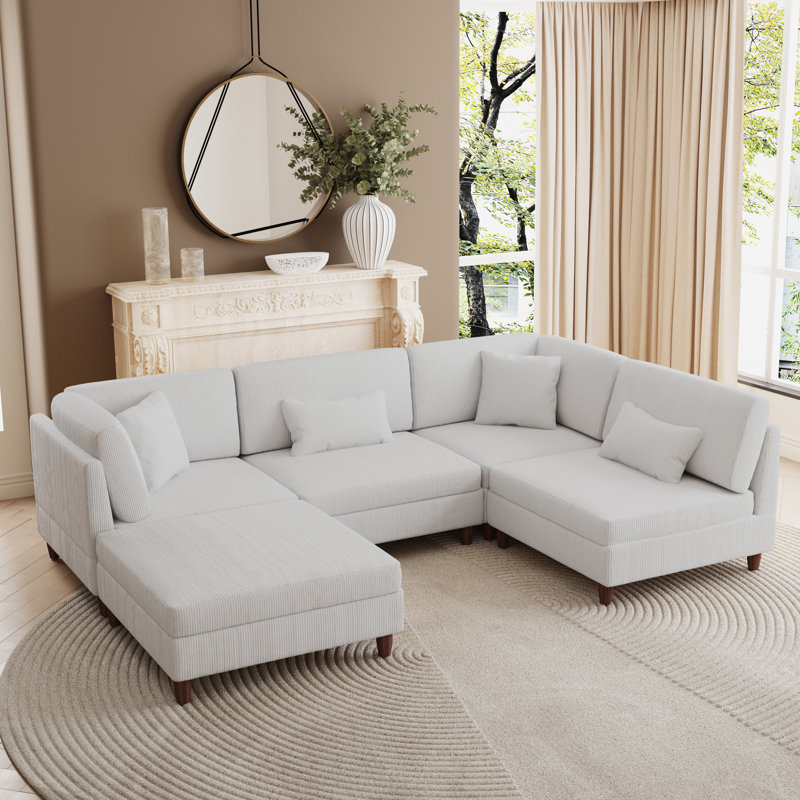 Seemab Modular Corner Sofa, Sea Salt Grey
