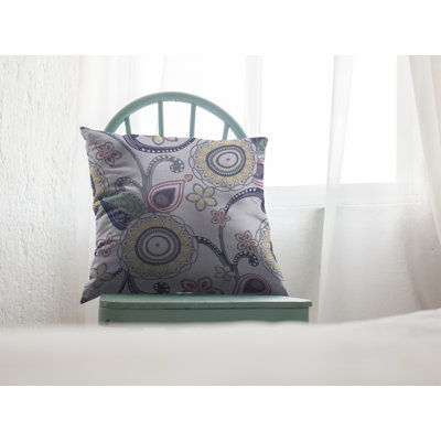 Rina Floral Reversible Throw Pillow