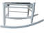 Chaise berçante en bois BLANC, sans passe-partout