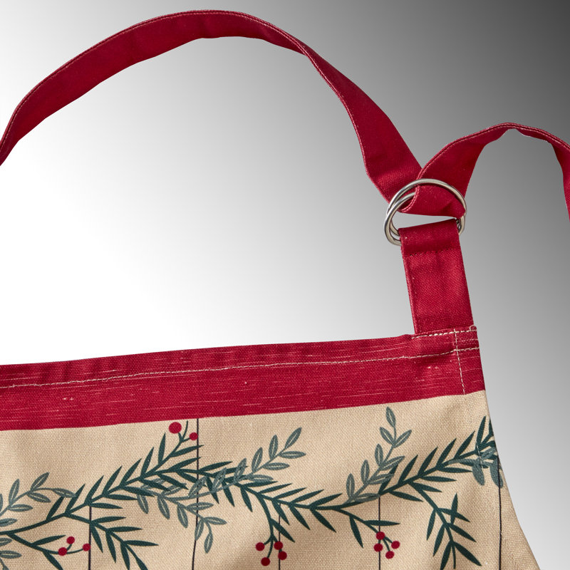 Christmas No Pattern Cotton Bib Apron