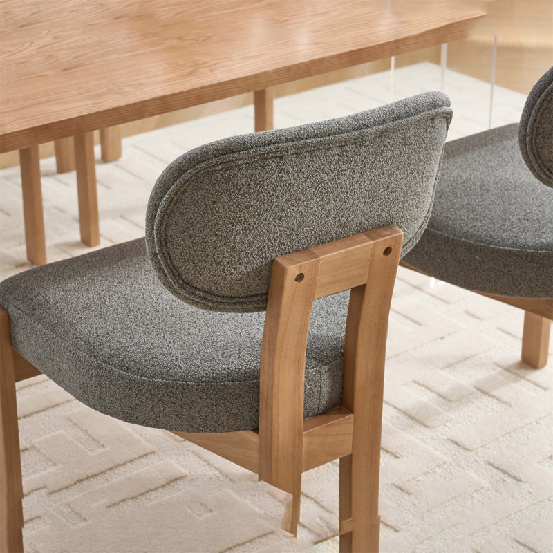 Chaises de salle à manger moelleuses, Gris