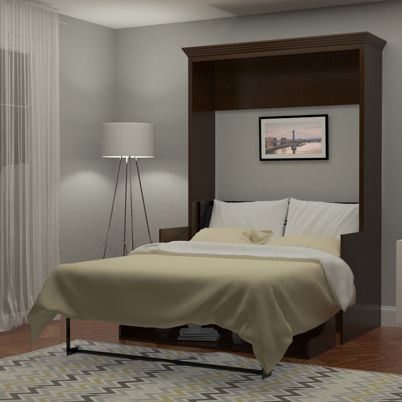 Lit escamotable avec rangement Britton, Double