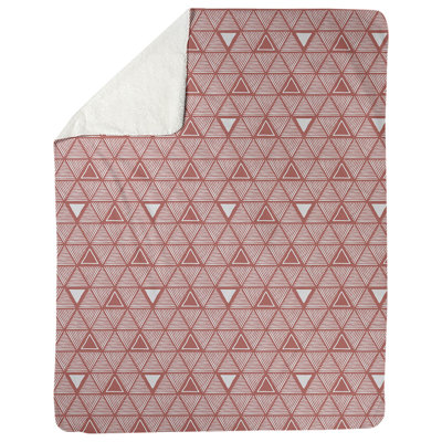 Couverture polairee triangles à la main