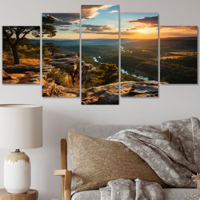 Virginia Landscape Sunrise - Landscapes Wall Decor - 5 Panels