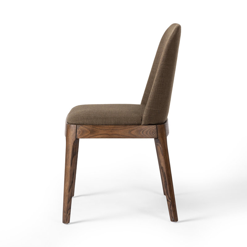 Konegan Armless Dining Chair-Gibson Wheat, Green, Medium/Dark Brown