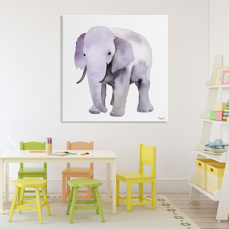 Toile d'éléphant pour enfant, design par Roozbeh, H 36 po x l 36 po