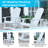 Baltazar All-Weather Poly Resin Wood Adirondack Rocking Chairs with Side Table-397727713