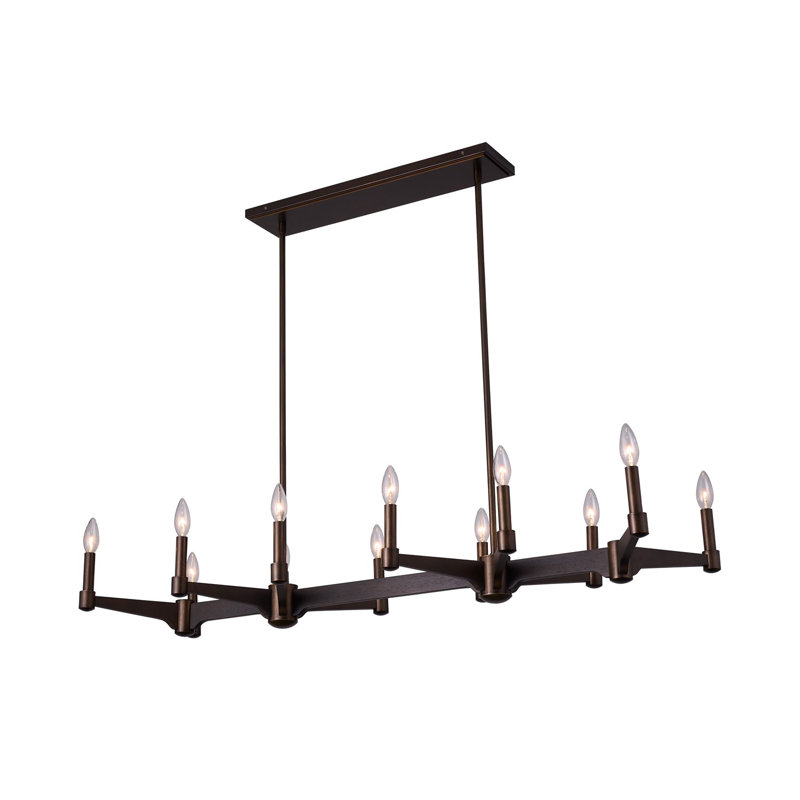 Tono 12 LT Vintage Bronze Linear Pendant Kalco