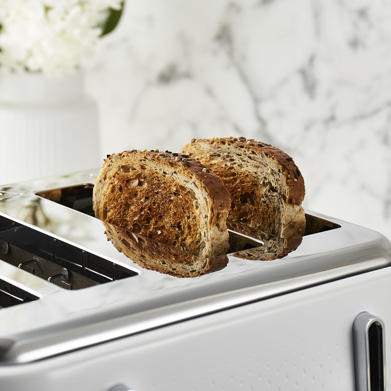 Swan Elegance 4 Slice Toaster with 7 Browning Levels, Defrost, Reheat functions & Anti-Jam