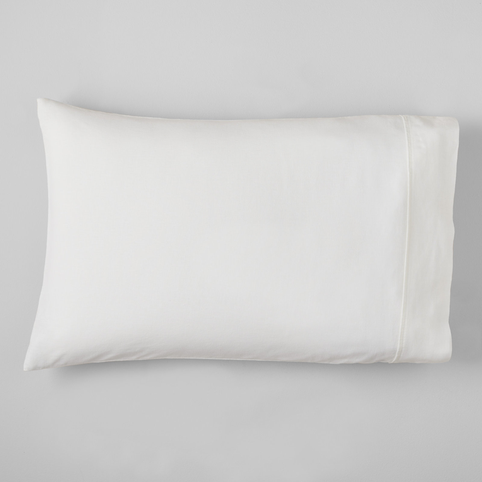 Jeffen Linen Blend Pillowcase Set, King, White