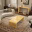 Shelmerdine 48" Handcrafted Burl Solid Wood Coffee Table - Elegant Sleek Curved Design-1889422842