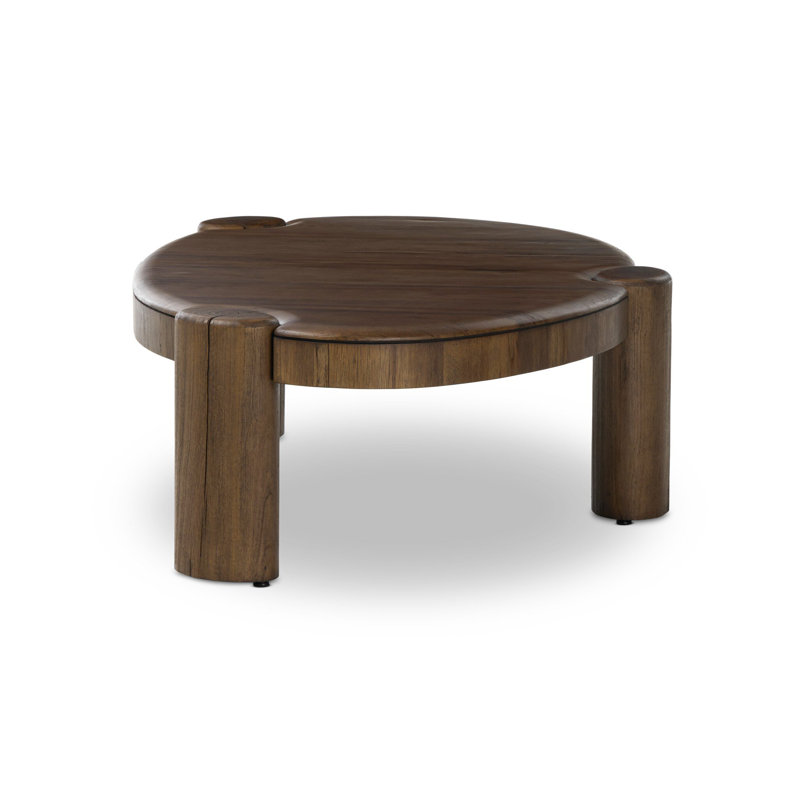 Kamira Oval Coffee Table-Dark Spalted Primavera