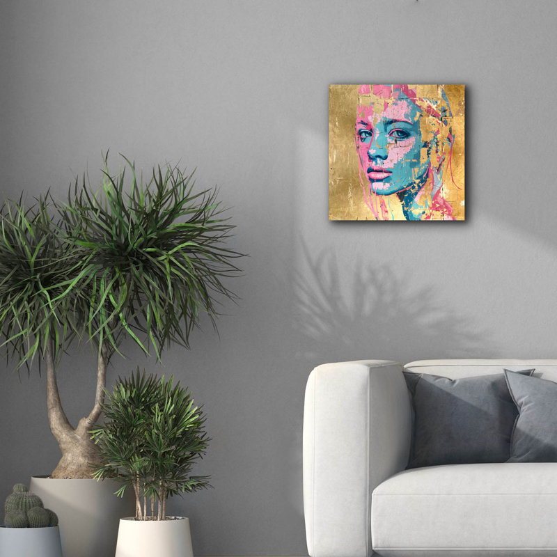 «Colorful Muse» par Svetlana Aleynikova, art mural sur toile, H 18 po x l 18 po