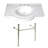 Kingston Brass Templeton 37-Inch Ceramic Console Sink with Stainless Steel Legs (8-Inch, 3-Hole)-49642638