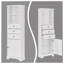 Armoire de rangement pour salle de bain autoportante Hermangomez-87806924