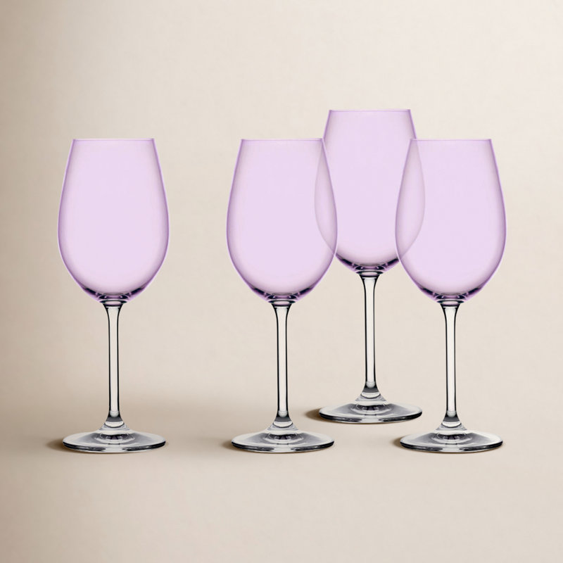 Ensemble de 4 verres à vin Meridian, Lilas