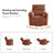 Talana Contemporary 38" Power Rocking Swivel Nursery Recliner with USB-835949275