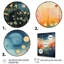 «Blue Pink Mid Century Abstract Landscape», impression sur toile-2068212652-2068212641