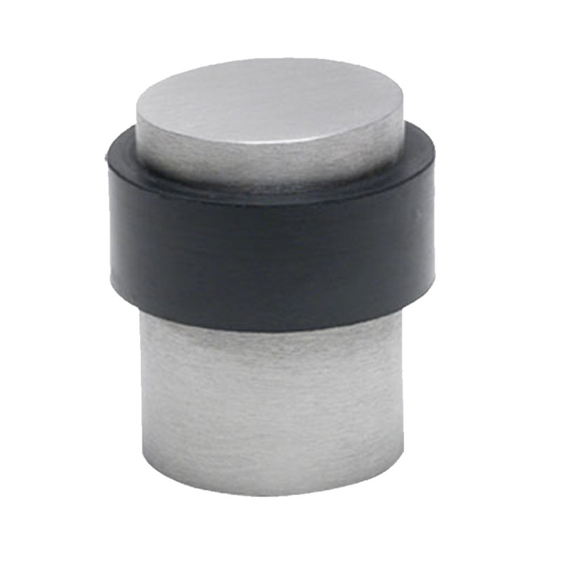 Butoir de porte en acier inoxydable, H 1,57 po x l 1,18 po x P 1,18 po, Acier inoxydable satiné