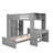 Twin size Loft Bed with a Stand-alone bed, Shelves,Desk,and Wardrobe-1418963759-1418963758