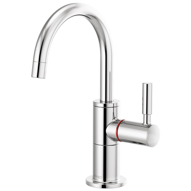 Instant Hot Faucet with Arc Spout, Chrome