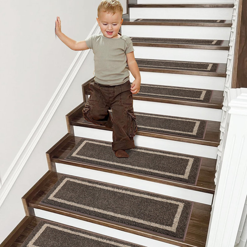 Rickeya Non-Slip Stair Tread, Brown