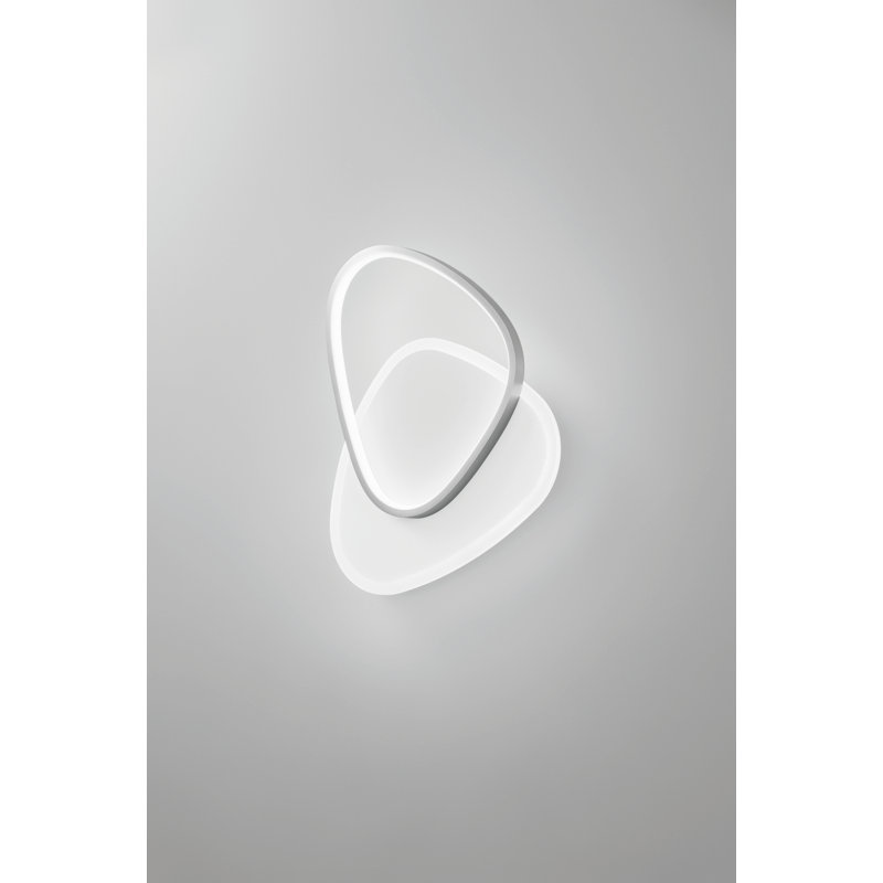 Avelene LED Flush Mounted Sconce, Nickel