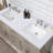 Arrthor 60'' Double Bathroom Vanity with Engineered Stone Top-336493858