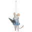 Ornements en forme de souris d'hiver, feutre, ensemble / 3 poids individuel 0,6 oz