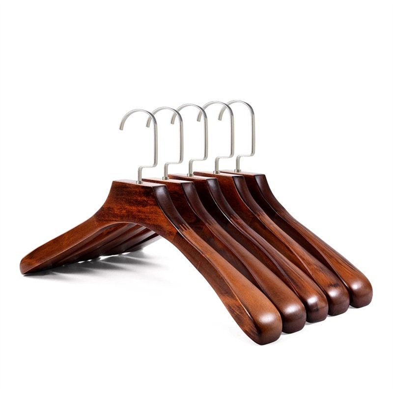Elegant Curve Women’S Solid Wood Hanger, 10