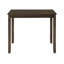 Modèle de salle à manger brun anthracite 5 pièces - Table carrée et 4 chaises à motif fascinant