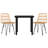 Baldvina Patio Dining Set with Square Table-542327603-542327604