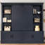 L'armoire de vestibule multifonctionnelle comporte des rails coulissants pour un grand espace de rangement, combinant astucieusement une unité de rangement avec un design de hall d'entrée en forme d'arbre. Idéal pour les salons et les couloirs, bleu-1999696892