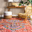 Tapis de zone rouge touffeté à la main Trueman-1027428699