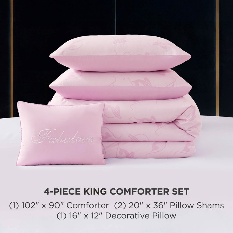 Baby Phat Logo Cat Comforter Sets, King