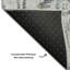 Tapis gris Prisco lavable à la machine de qualité supérieure-320996406