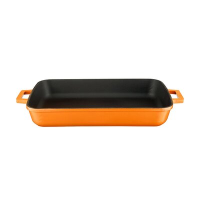 Lava Enameled Cast Iron Rectangular Roasting Pan 16 inch-Spring Series -  LAVA CAST IRON, LV P TP 2640 SPR O