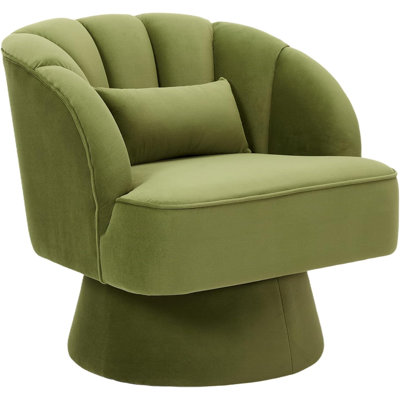 Upholstered Swivel Lounge Chair