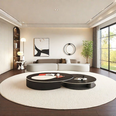 Semi-circular curved light luxury sofa