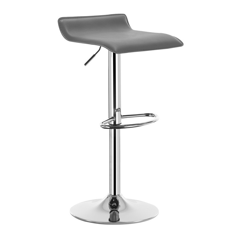 Barhocker Barstuhl Tresenhocker Kunstleder Gepolstert (2Er Set), Grey